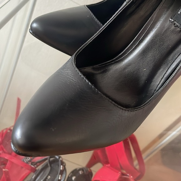 Beautiful REAL LEATHER super high stiletto pumps - Picture 2 of 4